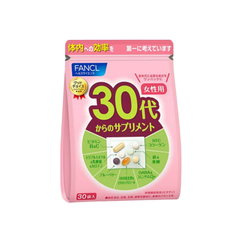 FANCL Comprehensive Nutrition Supplement for Women (30s+) 30 pcs - myernk