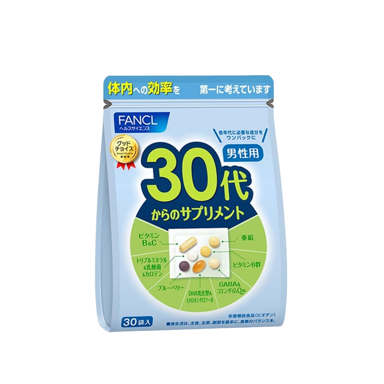 FANCL Comprehensive Nutrition Supplement for Men (30s+) 30 pcs - myernk