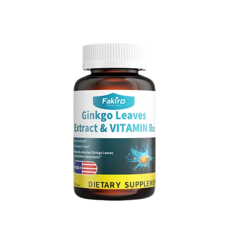 FAKIRO Ginkgo Leaves Extrct & VITAMIN B12 DIETARY SUPPLEMENT - myernk