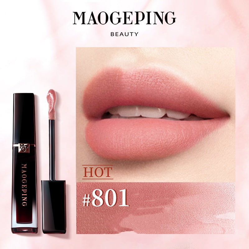 MAOGEPING Soft-Matte Liquid Lipstick Hydrating & Transfer-Proof #801 True Love Pink - myernk