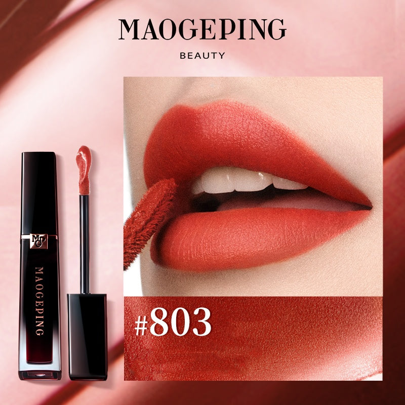 MAOGEPING Soft-Matte Liquid Lipstick Hydrating & Transfer-Proof #803 Muse Red - myernk