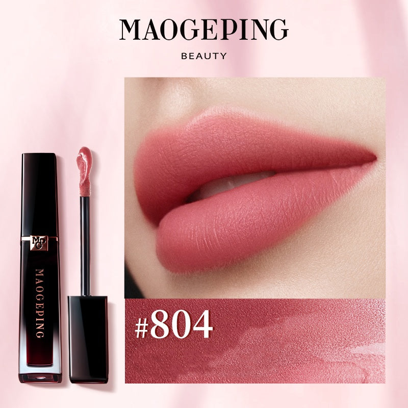 MAOGEPING Soft-Matte Liquid Lipstick Hydrating & Transfer-Proof #804 Noble Rose - myernk
