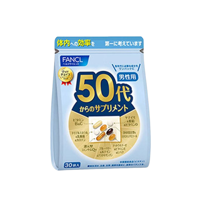 FANCL Comprehensive Nutrition Supplement for Men (50s+) 30 pcs - myernk