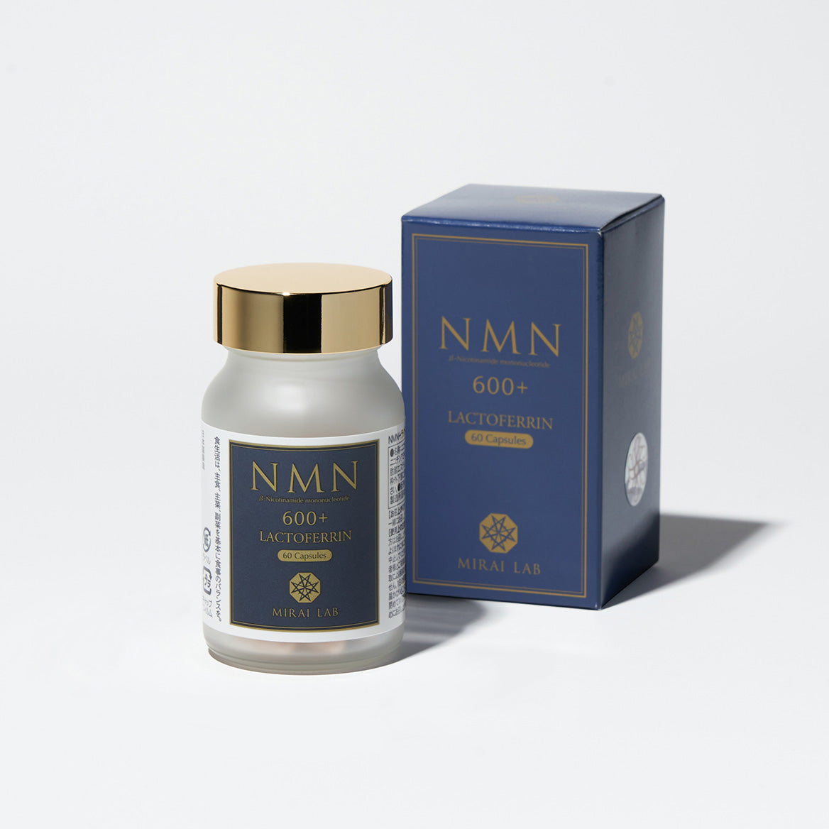 MIRAI LAB NMN 600+ Lactoferrin Plus (60 capsules) - myernk