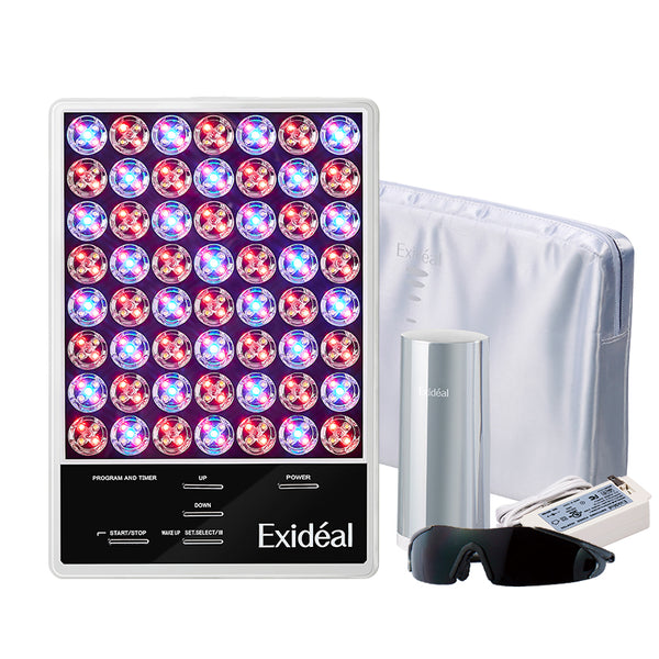 Rejuvenate Your Skin with Exideal's Large LED Light Therapy Device for Acne Treatment and Brightening