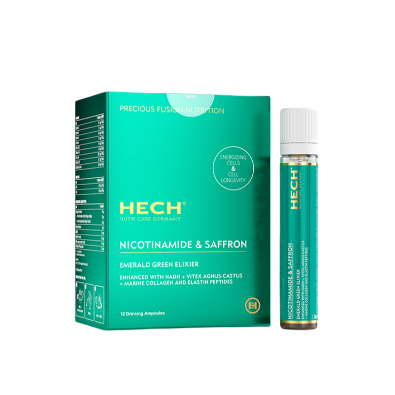 HECH Nicotinamide & Saffron Emerald Green Elixier - myernk