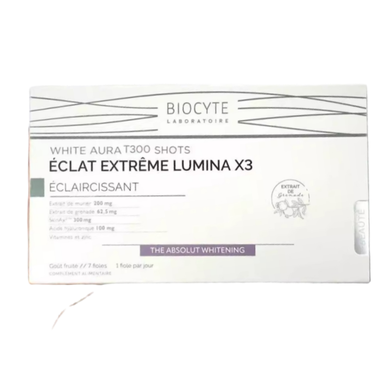 BIOCYTE White Aura T300 Shots - ÉCLAT EXTREME LUMINA X3