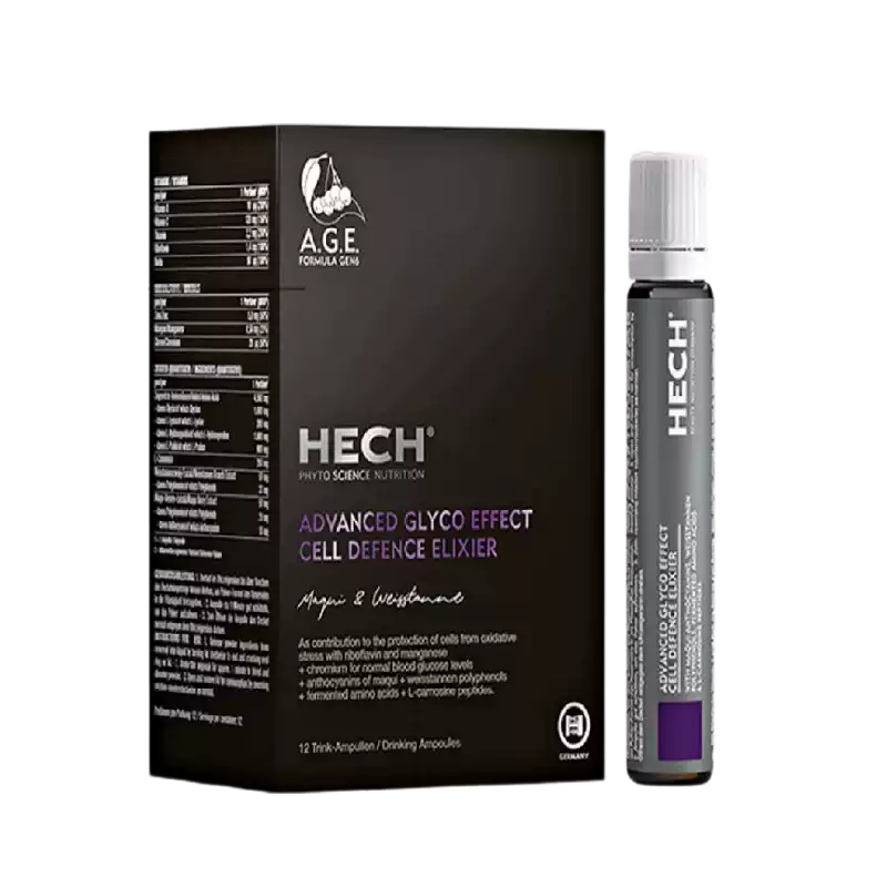 HECH Anti-Glycation Drink 6th Generation AGE Skin Brightening - 12 vials
