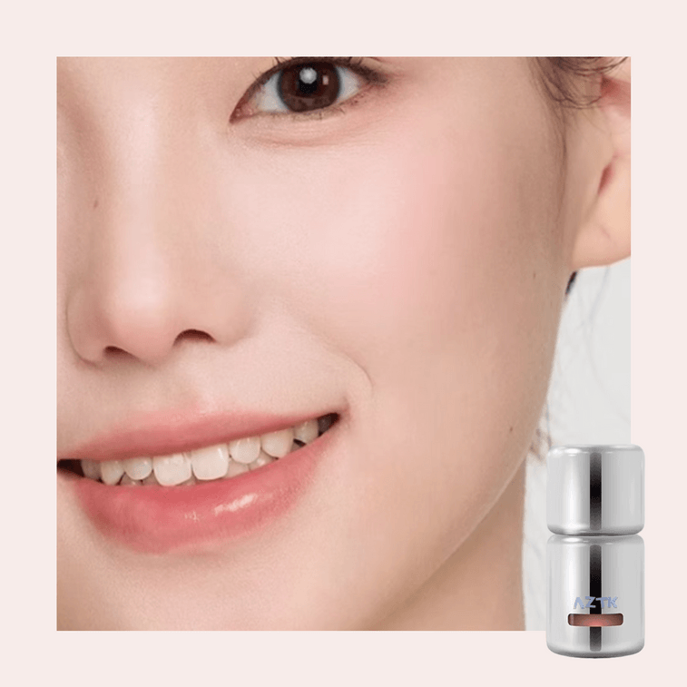 AZTK Jeello Color Liquid Blush, 0.16 fl.oz. #JC01 Sakura Milk Jelly - Natural Pink Flush for Fair to Light Skin - myernk