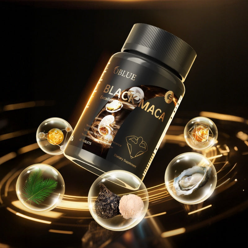 OBLUE Max High-Potency Black Maca & Oyster Energy Complex (60 Capsules)
