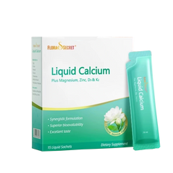 FLORA'S SECRET Liquid Calcium Plus Magnesium, Zinc, D3&K2 - myernk