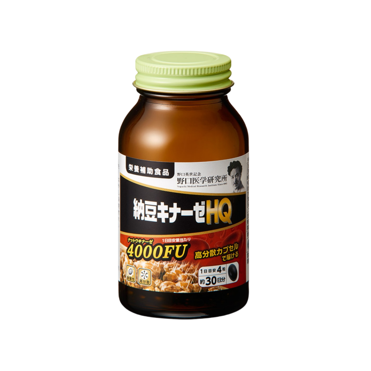 NOGUCHI MEDICAL Nattokinase 4000FU 120 Capsules - myernk
