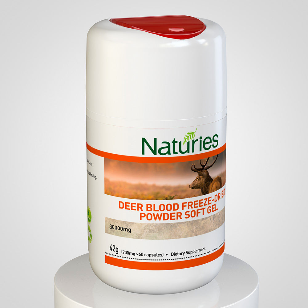 NATURIES Deer Blood Freeze-Dried Powder 60 Capsules - myernk
