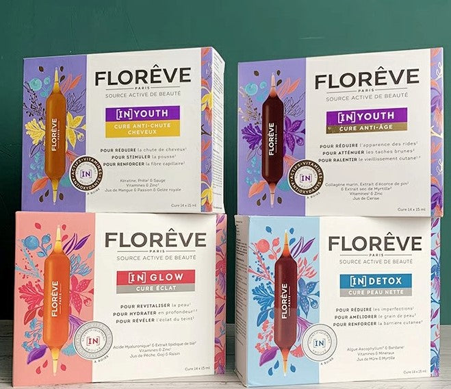 FLOREVE Hyaluronic Acid Collagen Oral Solution France cycle Repair Moisturizing Whitening and Anti-aging myernk