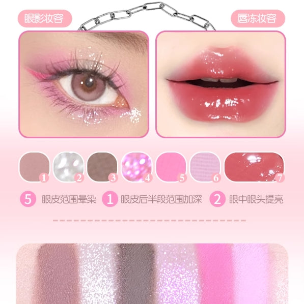 GOGOTALES Heart-Pounding Lip Freeze & Eyeshadow Palette 600mg+6.5g