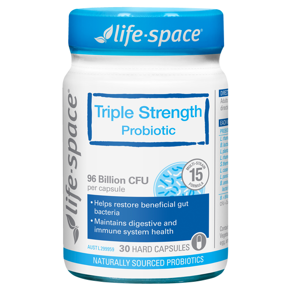 LIFESPACE Triple Strength Probiotic 96 Billion 30 Capsules - myernk