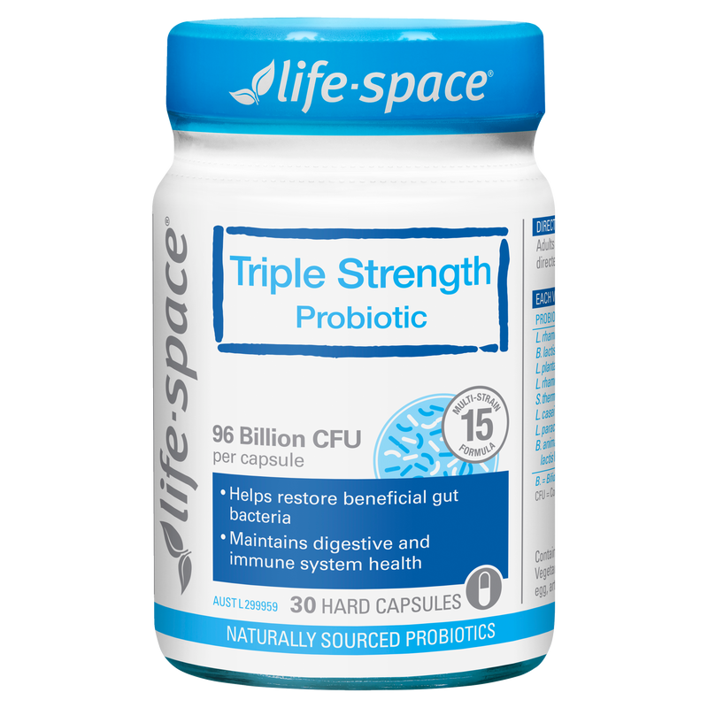 LIFESPACE Triple Strength Probiotic 96 Billion 30 Capsules - myernk