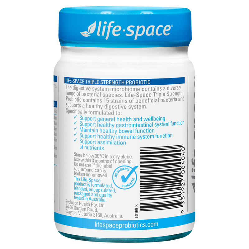 LIFESPACE Triple Strength Probiotic 96 Billion 30 Capsules