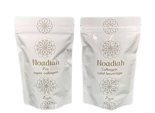 RIZM Noadiah Pro Super Collagen Collagen Peptide Powder Human Source Hydrolyzed Type III Collagen 30 Packs Gold Limited Edition myernk