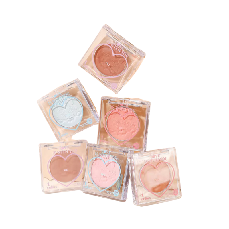 xixi Chacha Peach Heart Single Blush 1.5g