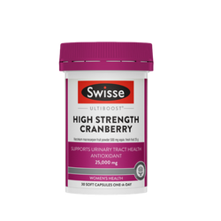 SWISSE Ultiboost High Strength Cranberry 30 Tablets - myernk