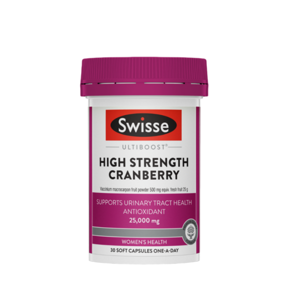 SWISSE Ultiboost High Strength Cranberry 30 Tablets - myernk