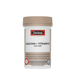 SWISSE Ultiboost Calcium + Vitamin D Mini Tabs 300 Tablets - myernk
