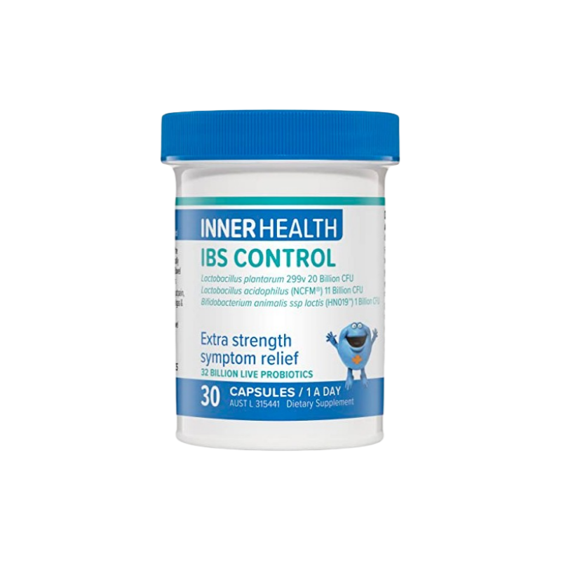 INNER HEALTH IBS Control Extra Strength Symptom Relief 30 Capsules