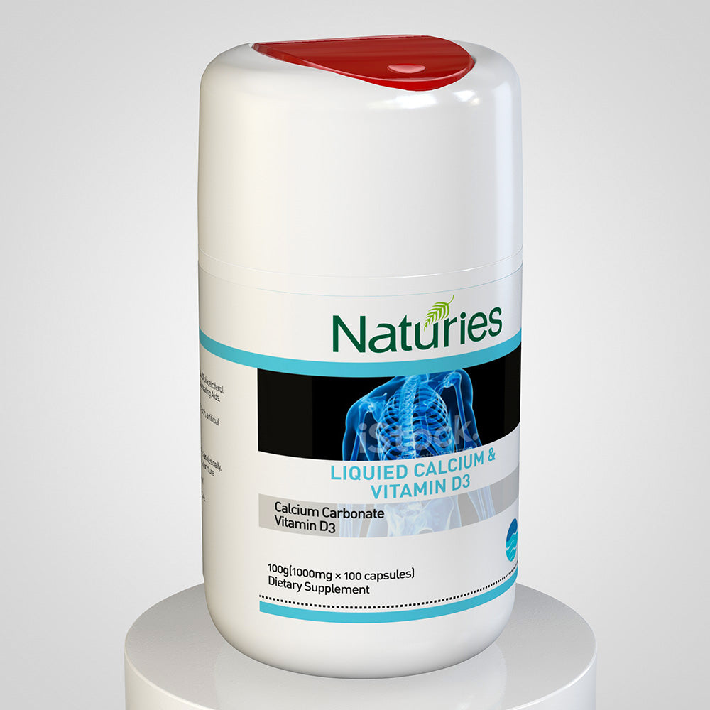 NATURIES Liquied Calcium & Vitamin D3 100s - myernk