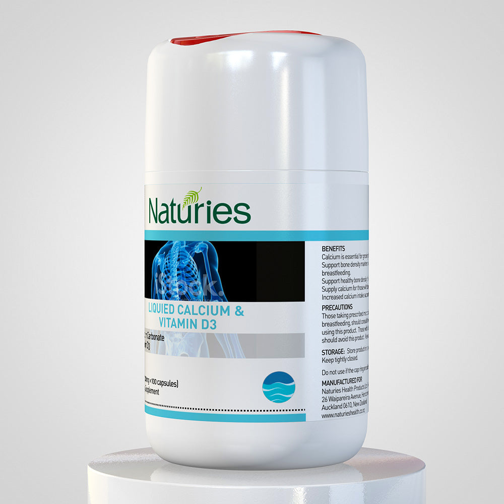 NATURIES Liquied Calcium & Vitamin D3 100s - myernk