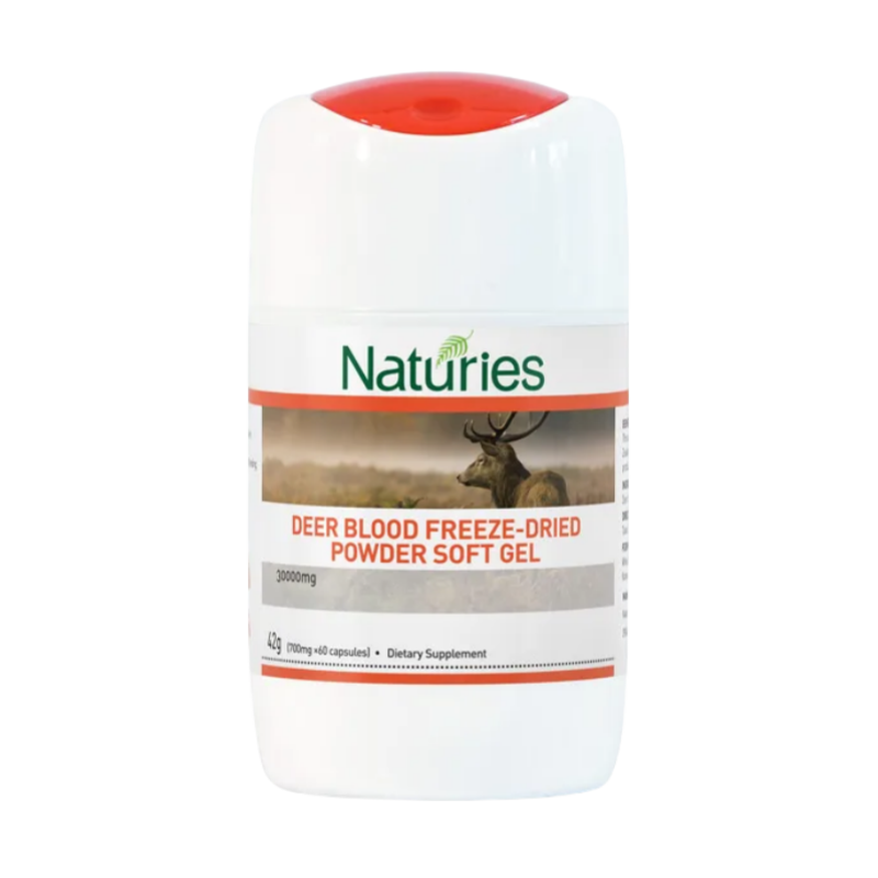 NATURIES Deer Blood Freeze-Dried Powder 60 Capsules - myernk