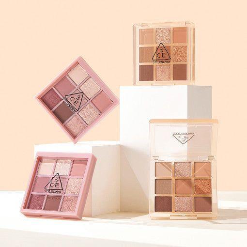 3CE Multi Eye Color Palette #A Shy Ash | Soft & Natural Eye Makeup - myernk