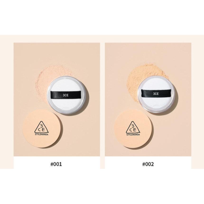 3CE Natural Finish Loose Powder 8.5g | Oil-Control & Pore-Blurring Setting Powder - myernk