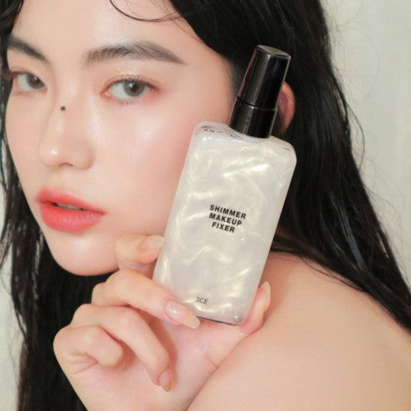 3CE Shimmer Makeup Fixer Lock in Flawless Makeup with a Radiant Glow - myernk